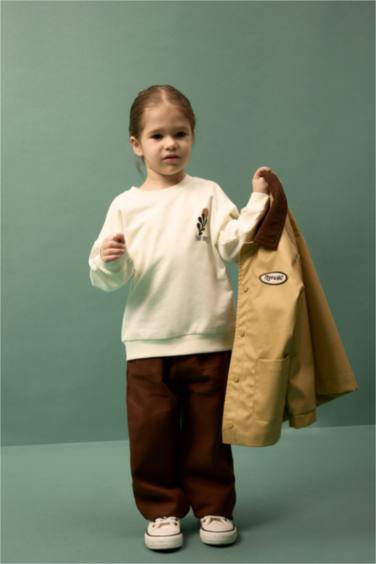 Ұл сәбилерге арналған жазуы бар свитшот матасынан тігілген 2-уі 1-де жиынтық