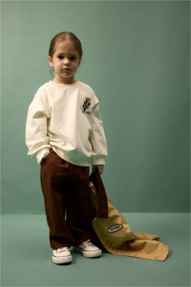 Ұл сәбилерге арналған жазуы бар свитшот матасынан тігілген 2-уі 1-де жиынтық