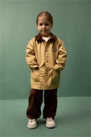 Kontrast Yaka Mont Erkek Bebek