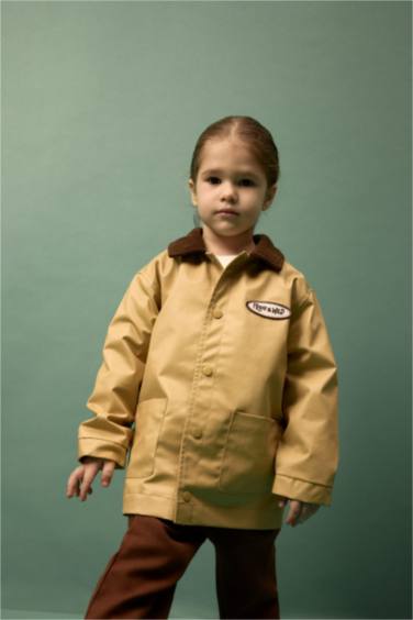 Kontrast Yaka Mont Erkek Bebek