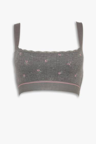 Dantel Detaylı Kapsız Pedsiz Balensiz Bralet