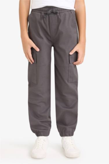 Kargo Jogger Gabardin Pantolon Erkek Çocuk