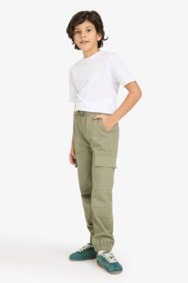 Kargo Jogger Gabardin Pantolon Erkek Çocuk