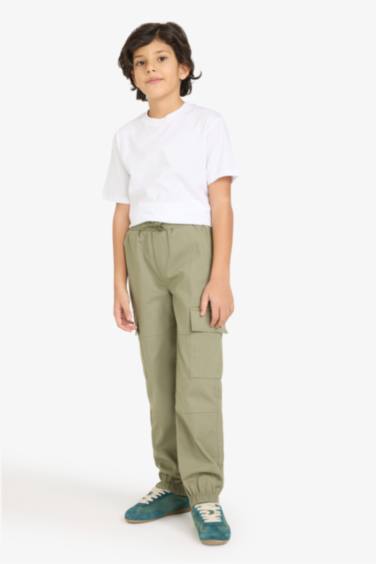 Kargo Jogger Gabardin Pantolon Erkek Çocuk