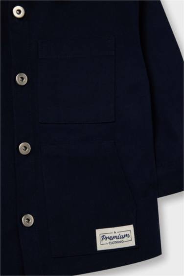 Boy Gabardine Long Sleeve Shirt
