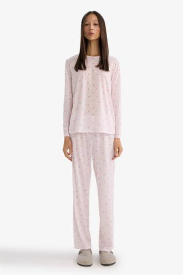 Fall in Love Regular Fit Long Sleeve 2 Piece Pajama Set