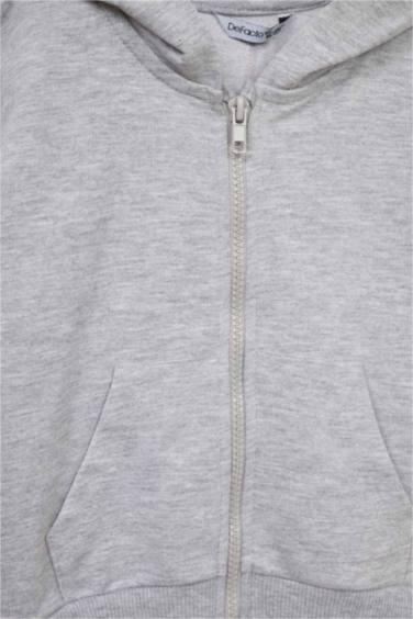 Ұл сәбилерге арналған Regular Fit капюшоны бар свитшот матасынан тігілген 2-уі 1-де свитшот