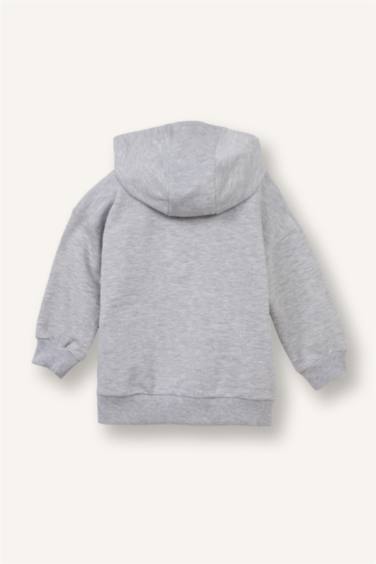 Ұл сәбилерге арналған Regular Fit капюшоны бар свитшот матасынан тігілген 2-уі 1-де свитшот