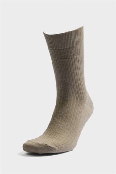 Erkek 5'li Pamuklu Uzun Çorap