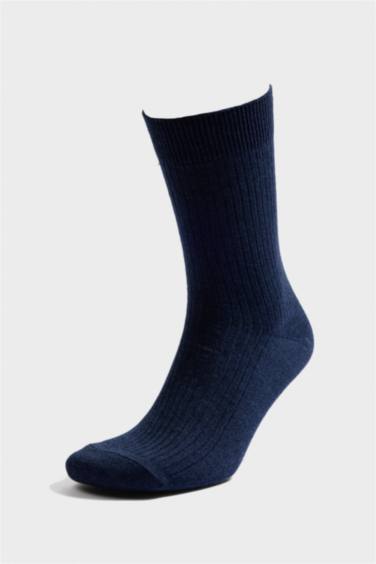 Erkek 5'li Pamuklu Uzun Çorap