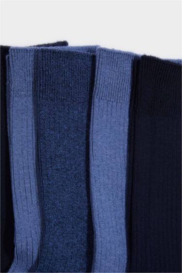 5'li Pamuklu Uzun Çorap - Görsel 4