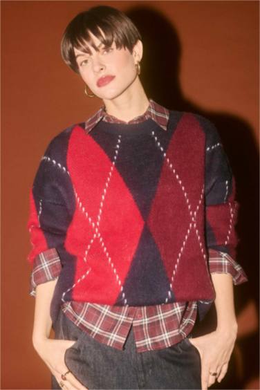 Oversize Fit Crew Neck Pullover