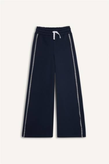 Kız Çocuk 2'li Takım Baskılı Sweatshirt Eşofman Altı