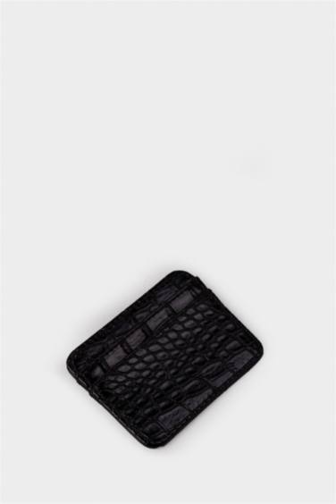 Woman Faux Leather Business Card Wallet