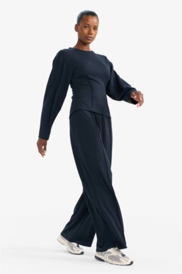 Beli Lastikli Geniş Paça Eşofman Altı