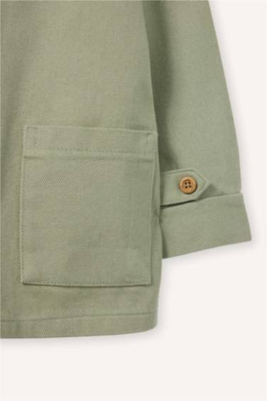 Ұл сәбилерге арналған ұзын жеңді габардин жейде