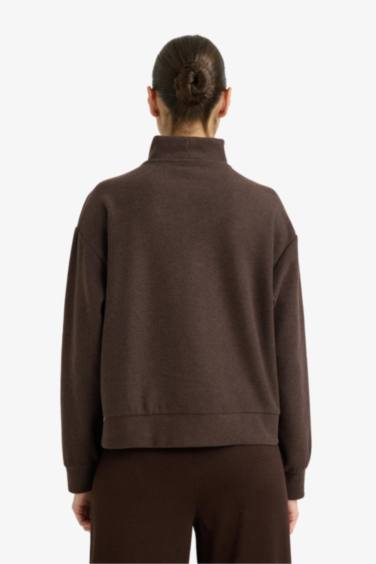 Regular Fit Printed Long Sleeve Sweatshirt