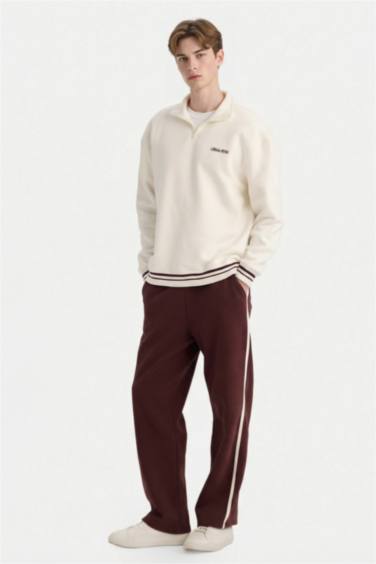 Beli Bağcıklı Düz Paça Eşofman Altı