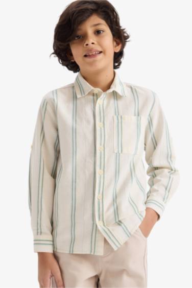 Boy Striped Long Sleeve Shirt