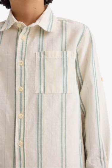 Boy Striped Long Sleeve Shirt