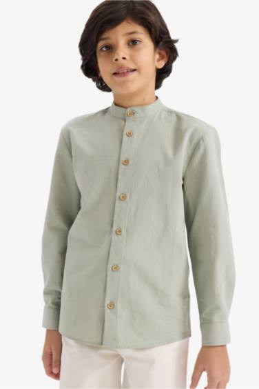 قميص ولادي ردن طويل وياخة عالية