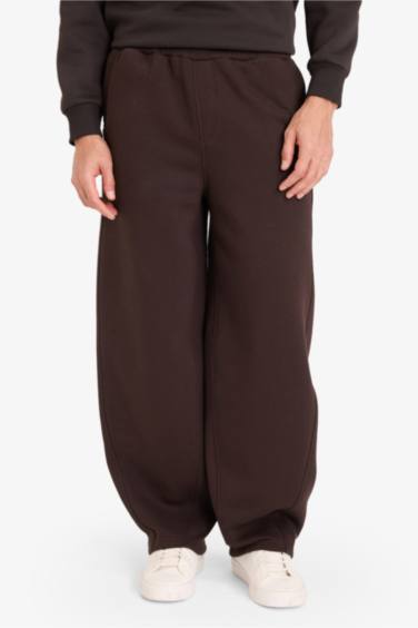 Balloon Fit Düz Paça Pantolon