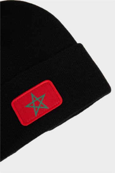 Man Afcon Morocco Embroidered Beanie