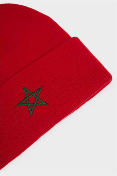 Man Afcon Morocco Embroidered Beanie
