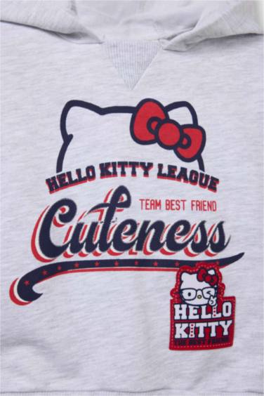 Kız Bebek Hello Kitty 2'li Takım Kapüşonlu Sweatshirt Tayt