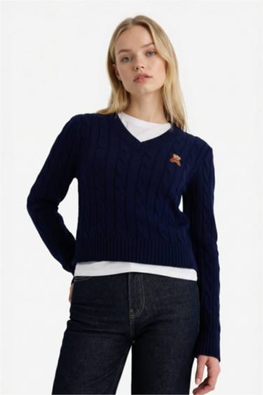 Slim Fit V-Neck Pullover