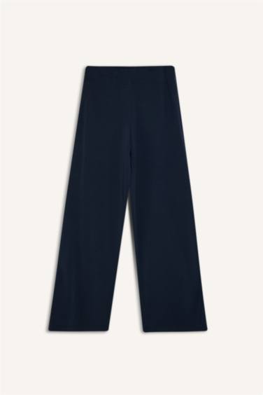 Wıde Leg Cepli Geniş Paça Uzun Modal Sporcu Pantolon