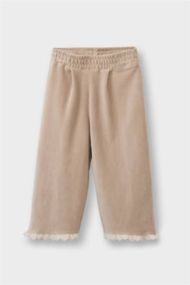 بنطرون مخمل مضلع