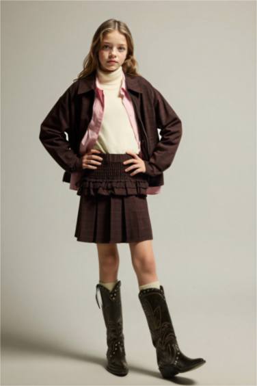 Қыздарға арналған найзағайлы барқыт күртеше