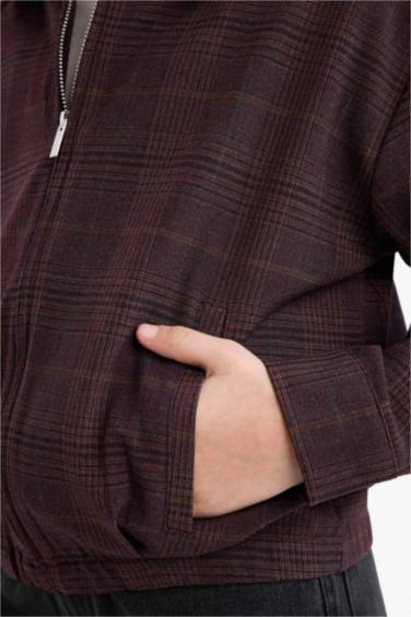 Girl Velvet Zippered Jacket