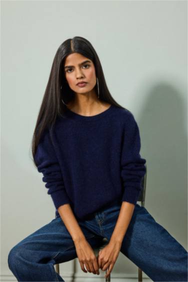 Yumuşak Dokulu Alpaka Yünü Triko Kazak