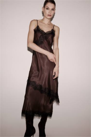 فستان ميدي ستان كت بياخة V