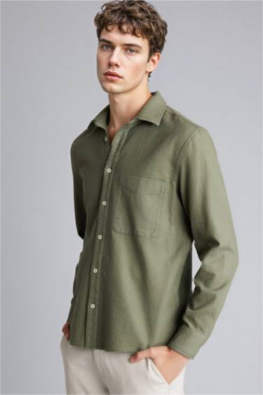 REGULAR FIT %100 Pamuk Gömlek - Görsel 3