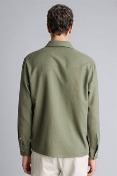 REGULAR FIT %100 Pamuk Gömlek - Görsel 5