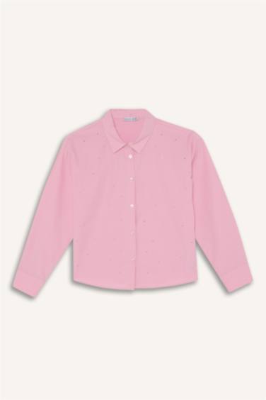 Girl Regular Fit Poplin Long Sleeve Shirt