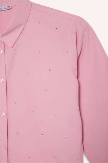 Girl Regular Fit Poplin Long Sleeve Shirt