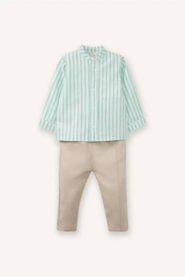 Baby Boy Poplin 2 Piece Set