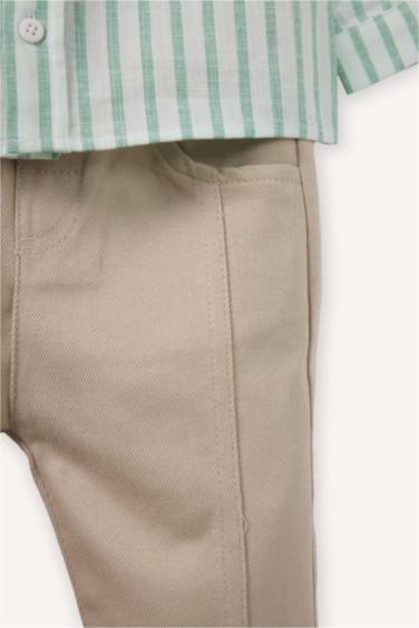 Baby Boy Poplin 2 Piece Set