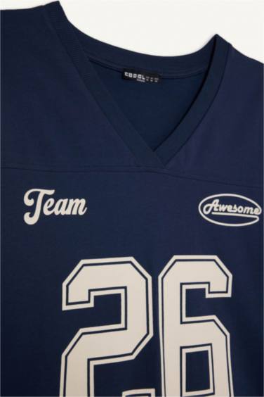 Oversize Fit Printed Short Sleeve T-Shirt