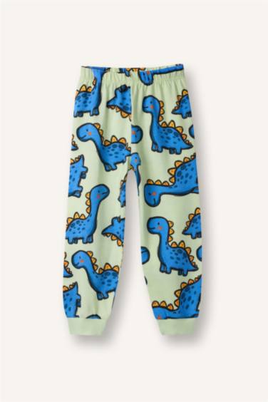 سيت بجامة بيبي ولادي بلوزة وبنطلون بطبعة ديناصور - قطعتين