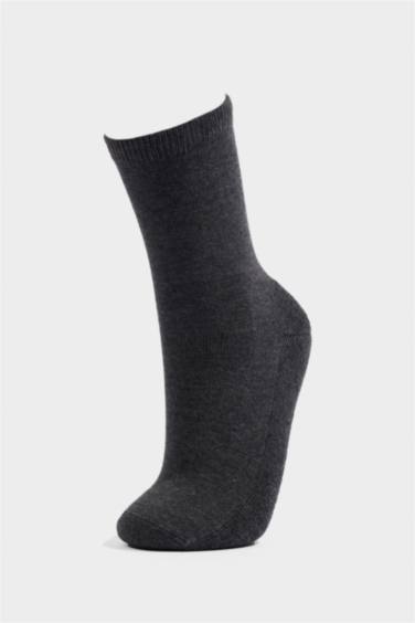 Erkek Çocuk Dikişsiz 3'lü Modal Havlu Çorap