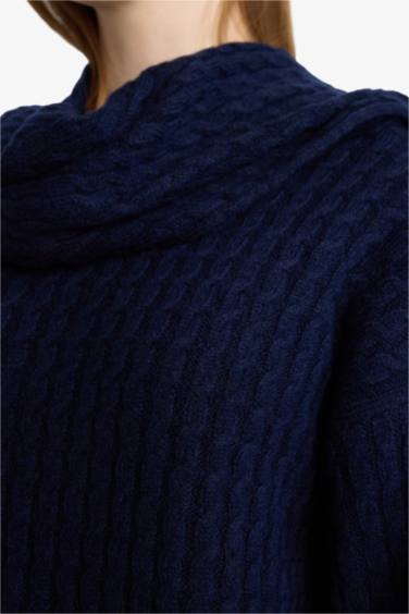 بلوز صوف تريكو قصة عادية بياخة شال