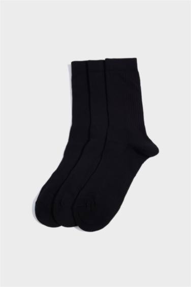 Erkek Dikişsiz 3'lü Pamuklu Havlu Spor Çorap