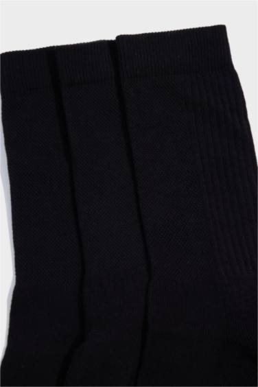 Erkek Dikişsiz 3'lü Pamuklu Havlu Spor Çorap