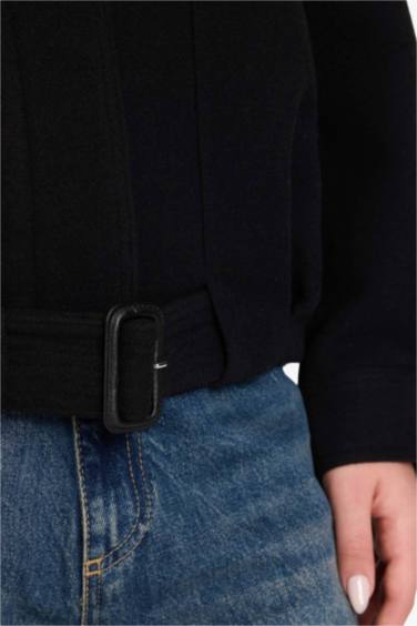 Dik Yaka Kaşe Kaban - Görsel 5