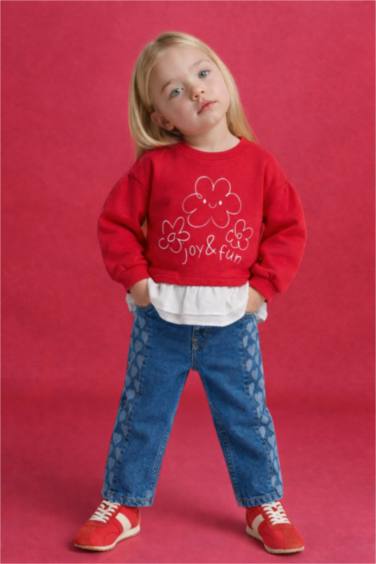 بنطرون جينز بيبي بناتي كولوت فيت